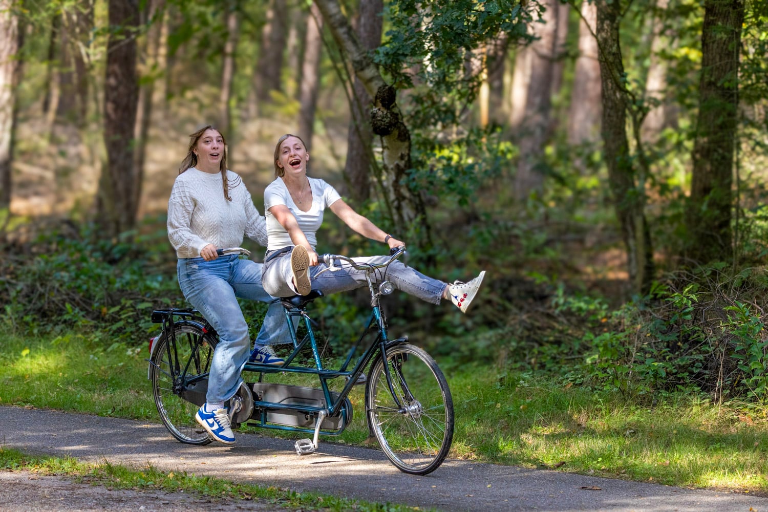 Tandem huren in Harderwijk voor een tocht over de Veluwe samen